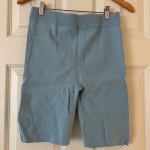 Zara Women's Light Blue Bike Shorts